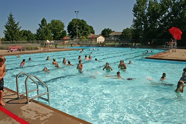 Wide Shot of Pool