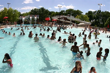 Wide Shot of Pool Areas