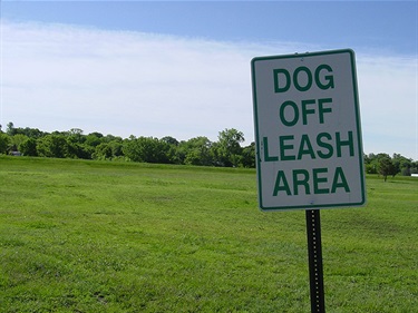 Lien Park Dog Sign