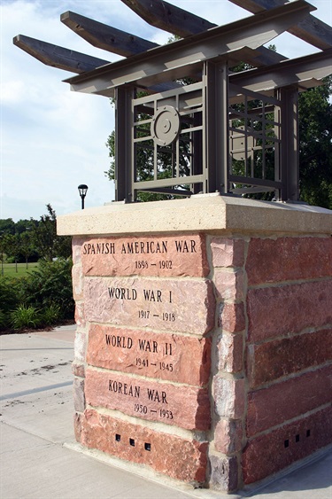 Veterans' Memorial Park Sign Marker