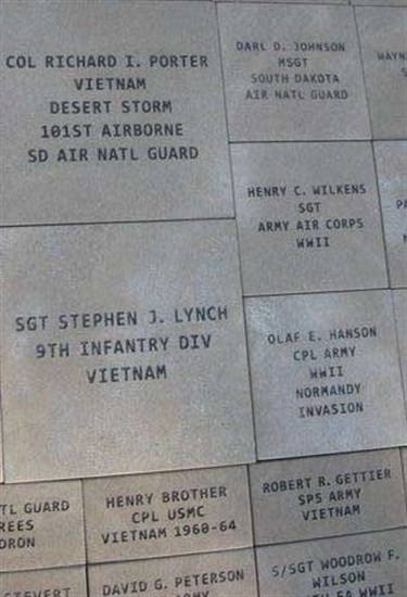 Veterans' Memorial Park Paver Closeup