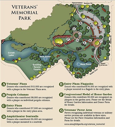 Veterans' Memorial Park Layout