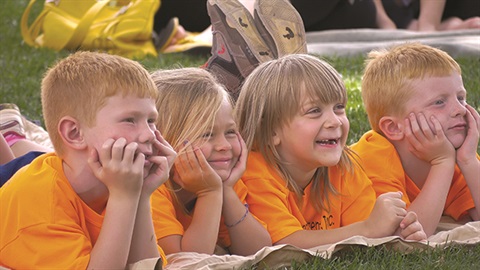 Young children enhoying parks and recreaction activities