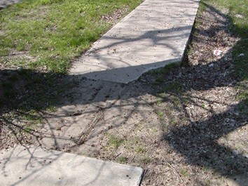 Sidewalk missing sections