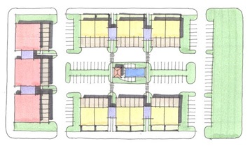 Interior parking space tree requirements.