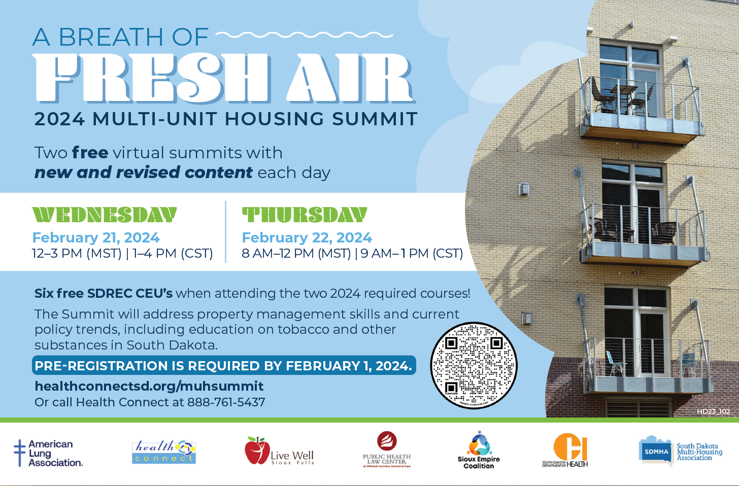 Breath of Fresh Air Smoke Free Multi-Unit Housing Postcard