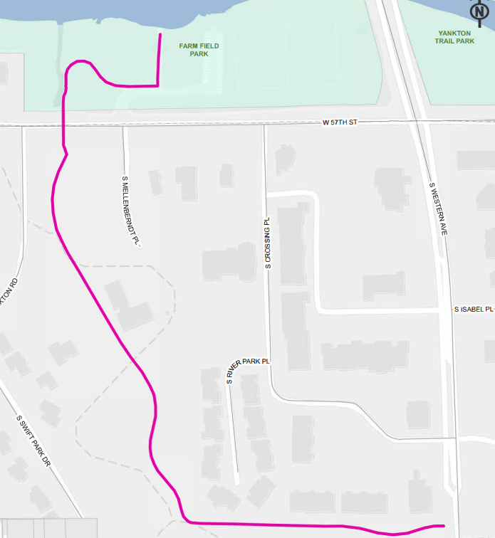 2nd -Diamond Creek Spur from Farm Field down to Western Ave
