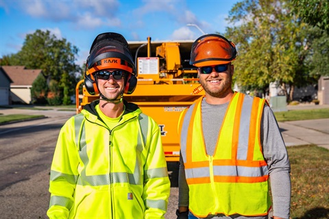Street maintenance workers