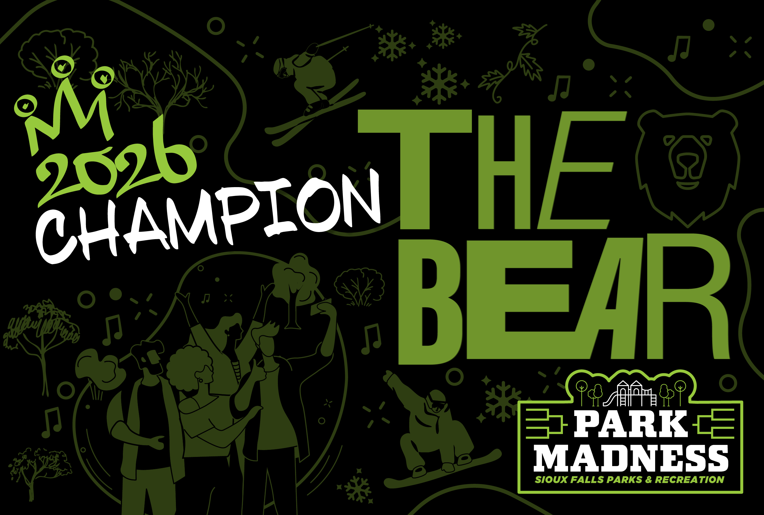 A Graphic showing the 2026 Park Madness Winner - Great Bear