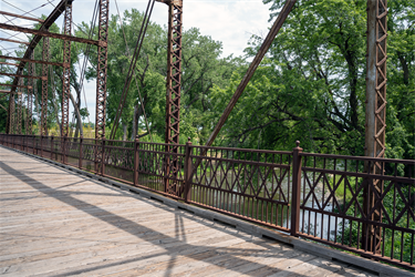 Farm Field Park Bridge River View