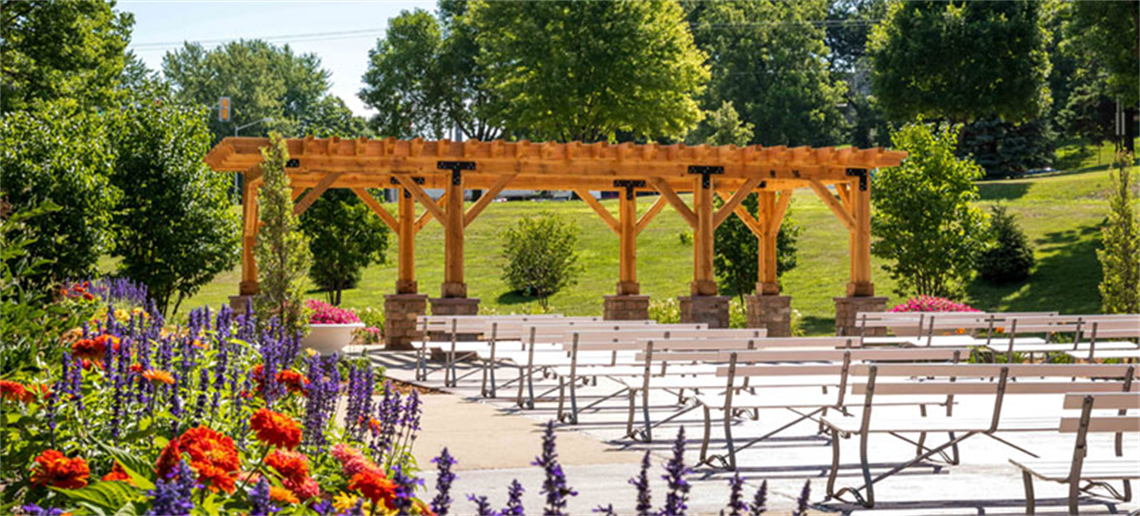 View of the Sherman Park wedding venue
