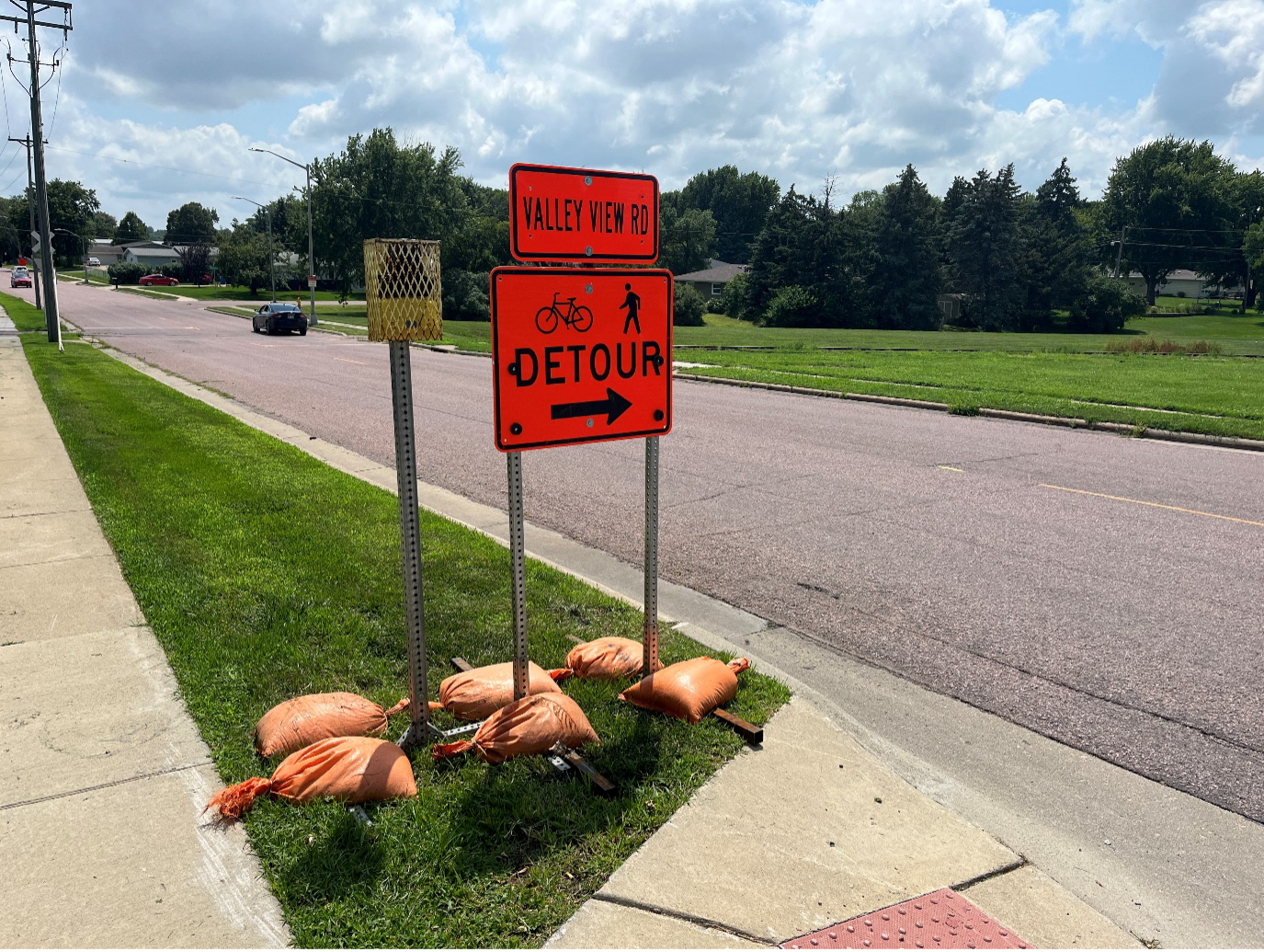 Pedestrian Detour Sign