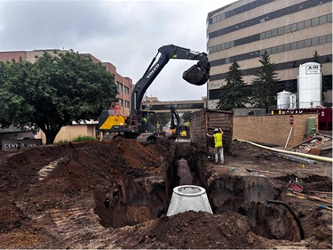 Sanitary Sewer installation