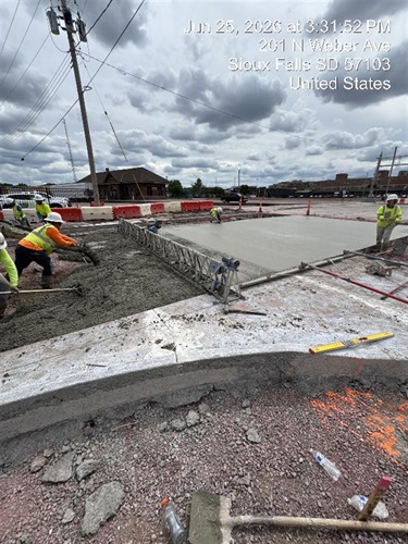 8th Street paving view 2