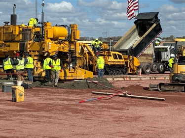 Concrete paving on Arrowhead Parkway - Eastside