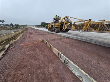Lane concrete preparation