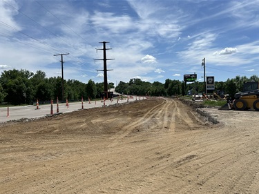 Cliff Avenue grading south of I229