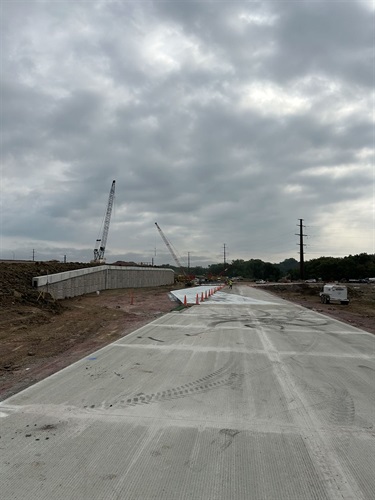The off ramp on the west side of Cliff Avenue