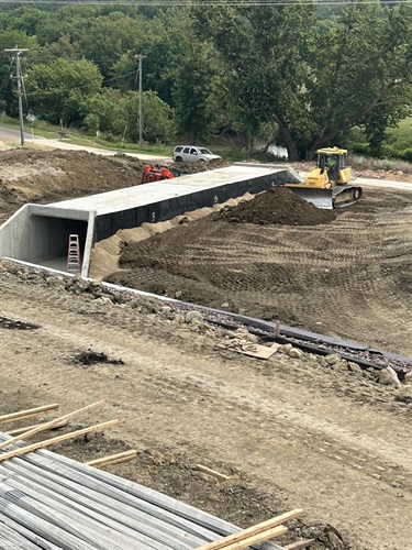 a view of the pedestrian tunnel