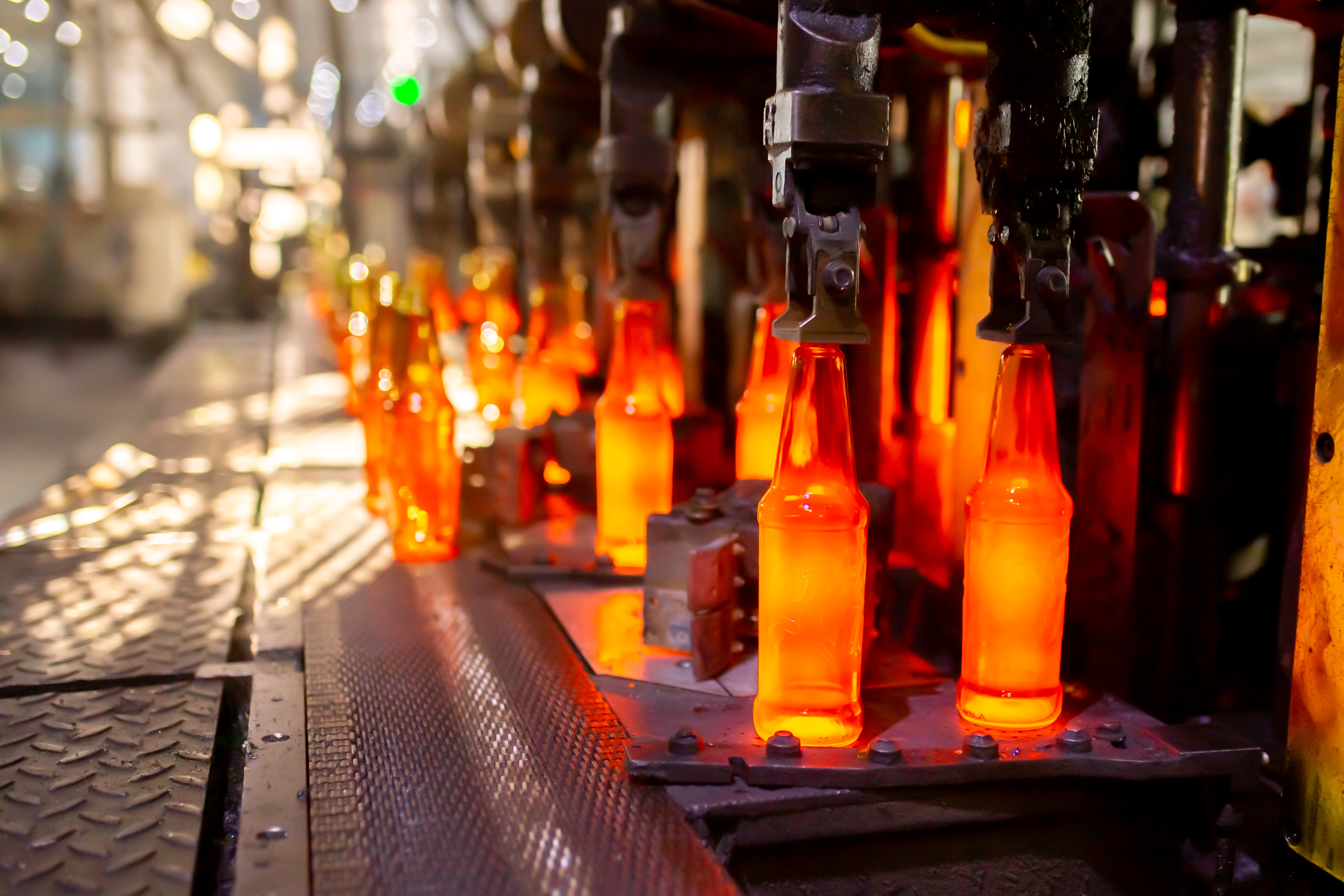 Glass bottle manufacturing