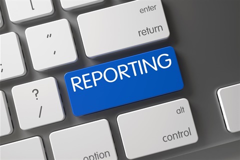 Reporting button on a keyboard