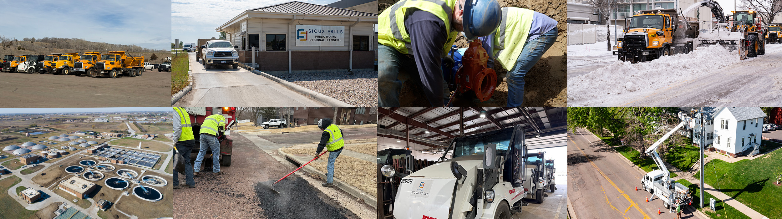 a collage of images from public works